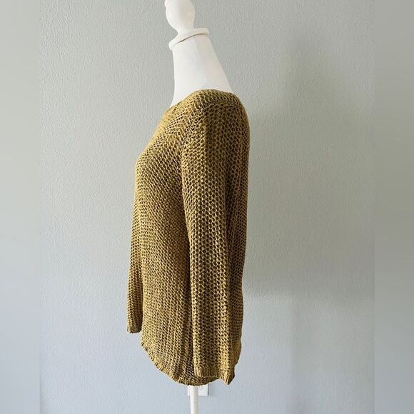 Josephine Chaus Golden Pullover Sweater S | Effortless Chic Fall Style - Picture 7 of 9